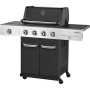 Outback Black Jupiter 4 Burner Gas / Charcoal Hybrid Braai - OUT370793