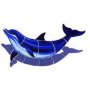 Printed Pool Motif On Tissue Paper - Shadow Dolphin 120CM X 59CM