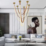 Aurea Leather Loop LED Pendant Light - 2M 2.5M 3M - 3M