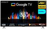 Lexuco 55-INCH Google Tv - 4K Ultra HD Smart Tv With Voice Control