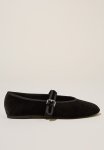 Cotton On Amy Round Mary Jane Ballet - Black Velvet