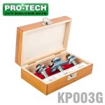 Pro-tech MINI Raised Panel Set 3PC Roman Ogee Stile 1 2' Shank Wooden B KP003G