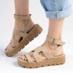 Madison Jeanmarie Wedge - Taupe - 8