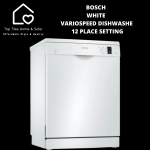 Bosch Series 2 - White Variospeed Dishwasher - 12 Place Setting