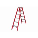 All Fibreglass Double Sided Ladder Industrial A-frame 6 Steps 1.8M FGSD6-ALL-SS