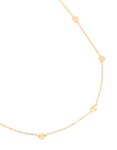 Waterproof Gold Plated Stainless Steel Micro Hearts Necklace
