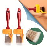 1PC Edging Color Separation Paint Brush Portable And Durable Lightweight Cleaning Brush Tough Painting Brush With Wooden Handle