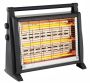 3 Bar Quartz Heater With Fan Humidifier - Black 1500W