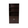 - Rampu 2 Door 3 Shelf Bookcase - Wenge