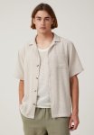 Cotton On Palma Short Sleeve Shirt - Ecru