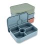 3 Pack Silicone Bento Lunch Boxes Reusable Leak-proof Meal Prep Containers