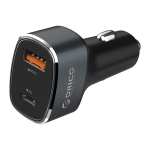 Orico Dual Port USB Type-c 18W Pd Per Port 36W Max Usb-a QC3.0 Car Charger - Grey