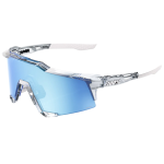 Speedcraft Polished Translucent Clear Hiper Blue Multilayer Mirror Lens