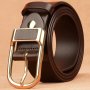 Men's Pu Leather Prong Buckle Belt