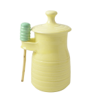 Honey Pot & Spoon - Primrose Yellow