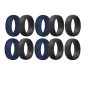 Debest - Wedding Soft Silicone Rings - 10-PIECE