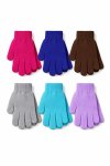 Kids Plain Gloves Assorted Colours