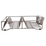 Chrome Dish Rack With Cutlery Holder