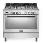 ELBA 90CM White Fusion 5 Burner Gas Cooker With Electric Oven - 01/9FX827WH