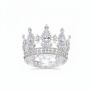 Small Silver Crown Flower Bouquets Crown Cake Topper Hair Accessories
