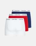 Calvin Klein Trunk 3 Pack Underwear White Red Blue - XL Multi