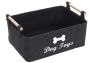 Dog Toys Storage Bins - With Wooden Handle Collapsible Pet Supplies