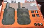 Zartek Two-way Radio Two Pack 16CH 500MW