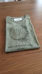 Ladies Forever Repping Jesus Melange Olive T-Shirt - 2XL