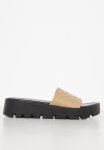 Braided Flatform Slide - Camel
