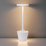 Poldina Pro Reverso LED Rechargeable Table Lamp Grey White - White