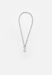 Luna Chunky Chain And Heart Pendant - Silver
