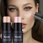 Makeup Highlighter Contouring And Brightening Shadow Stick Three-dimensional Facial Primer And Blush Pen Contain Plant Squalane