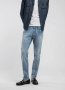 Anbass Power Stretch Washed Light Blue Jeans - W40 L34 / Blue
