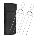 3 Way Grill Skewers - Grill Savant Three-prong Bbq Fork Skewers Kit