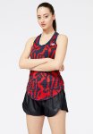 New Balance Accelerate Tank Print - True Red