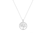 Sterling Silver Cubic Zirconia Tree Of Life Pendant