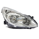 Opel Corsa Headlight Chrome W socket Right 07-11