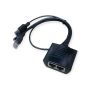 USB To 2 RJ45 Female And 1 RJ45 Male Network Splitter SE-RJ45
