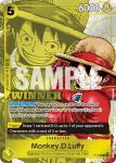 Monkey.d.luffy Winner Pack 2026 Vol. 2 One Piece Promotion Cards - Damaged Foil
