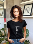 Faith Fitted Tee - Black - Medium