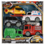 Power Heavy Duty City Vehicle Play Set 5 Pack