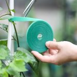 1 Roll 5M 196INCH Hook And Loop Garden Plant Ties Tape Reusable And Adjustable Fastener For Strong Support In Indoor outdoor Gar