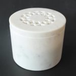 Round Marble Container cut-out Lid – 10.5X13CM