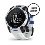 Garmin Instinct 3 45MM - Solar Whitestone With Whitestone bolt Blue Silicone Band