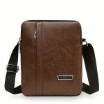Men's Business Sling Bag Multi-layer Shoulder Bag Causal Satchel Bag For Vacation & Outdoors Activities & Daily Commute