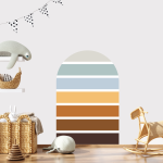 Layered Arch Wall Sticker - Earth Tones
