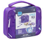 Smash 8 Piece Pack Lunch Box - Purple