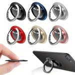 360 Rotating Universal Phone Ring Holder Secure Grip Kickstand Feature And Easy Mount For All Devices