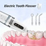 1PC Electric Tooth Rinser Cleaning Teeth Oral Dead Space 3 Adjustable Modes Large-capacity Water Tank Equipped With 4 Kinds Of S
