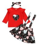 Red Ruffle Sleeve Top With Dora Dress